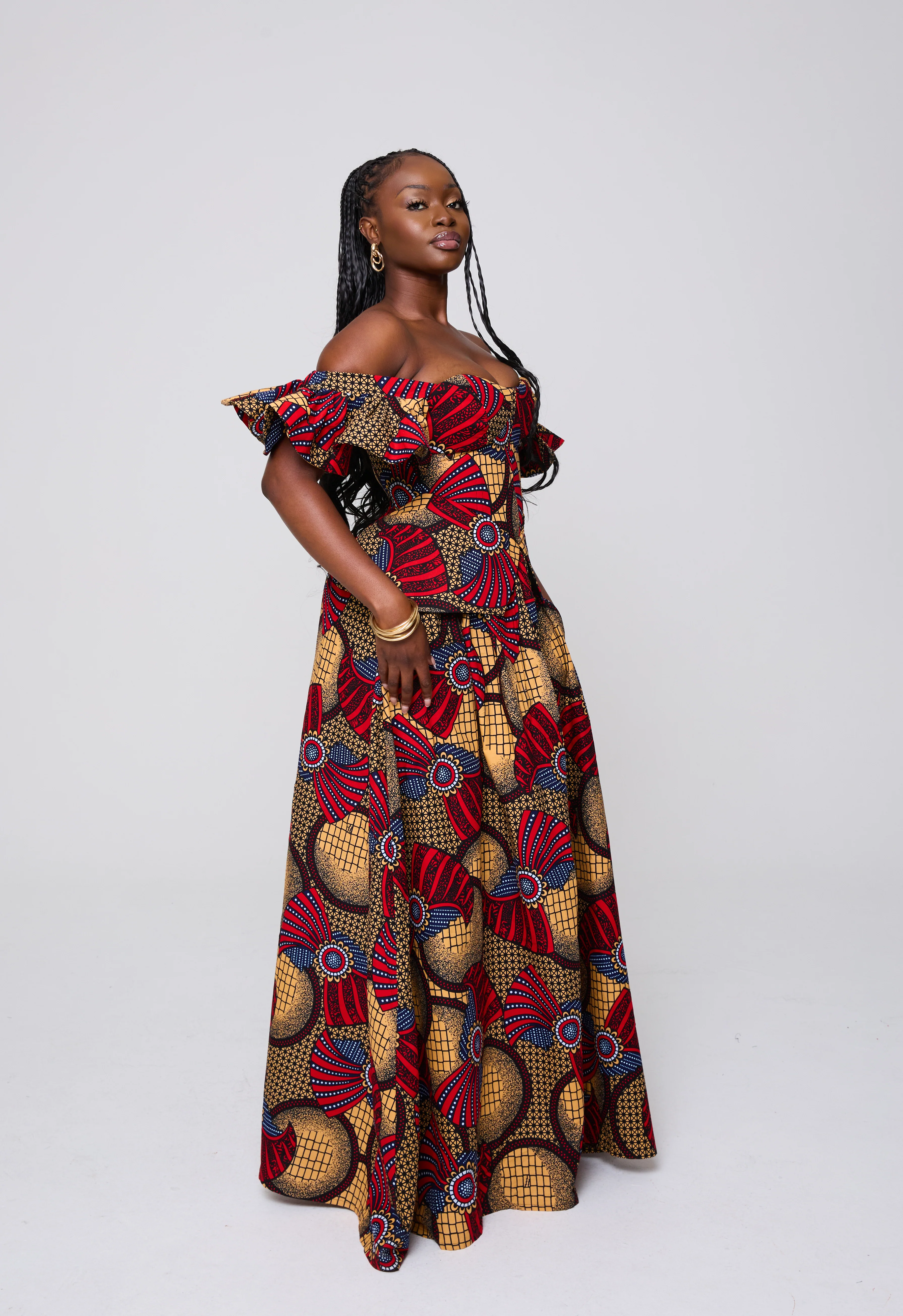NDEYE CORSET TOP & MAXI SKIRT SET - Image 8